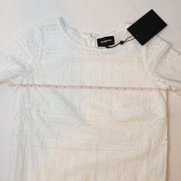 The Kooples White Embroidered Mini Shift Dress - S - NWT - Picture 5 of 8